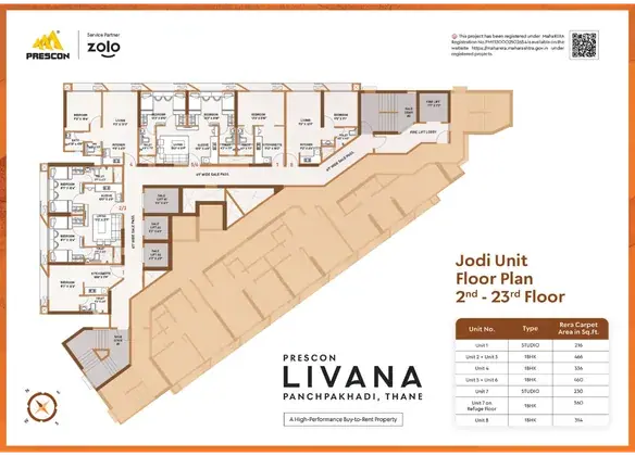 1 BHK Floor Plan